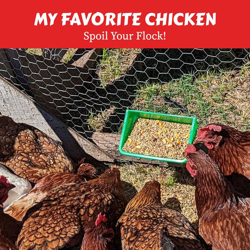 27oz My Favorite Chicken Chicken Cage Cup Hanging Chicken Waterer & Feeder for Chick, Duck, Quail, Parakeet Versatile