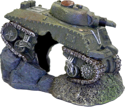 Blue Ribbon PET Products Army Tank with Cave, Exotic Environments