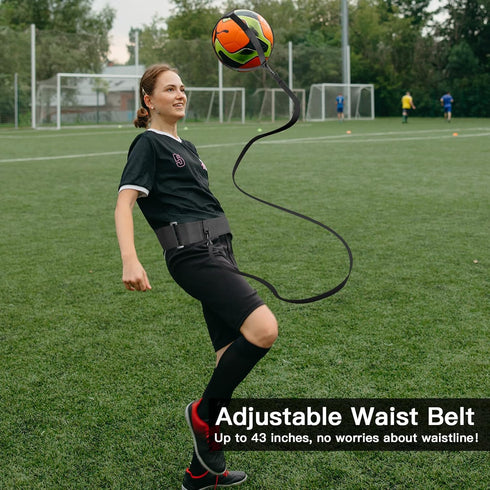 Xxerciz Adjustable Soccer Belt Trainer, Durable Nylon Kick Trainer for Football, Volleyball, Rugby