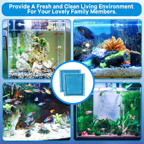 16 PCS Aquarium Filter Cartridge Compatible with Aqua-Tech Filters (EZ-Change #3) for 20-40 & 30-60 Power Filter