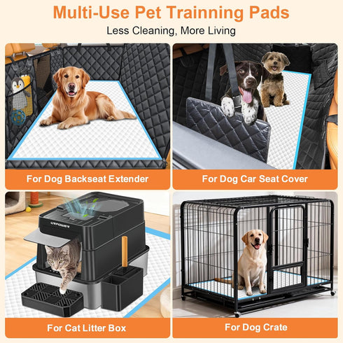 55"x29.5" 40 Count, 5XL URPOWER Extra Large Dog Pee Pads Super Absorbent Puppy Pads Disposable Potty Training Pads