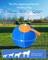 25-Inch Herding Ball for Dogs, Giant Fun Play Toy for Large & X-Large Breeds, Heavy-Duty Inflatable Ball with Strong