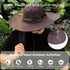Wide Brim Hat, UPF 50++ Breathable Waterproof Cowboy Style Boonie Hat, UV Protection