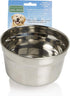 Lixit Quick Lock Cage Bowls for Dogs, Cats, and Rabbits, 20oz, Stainless Steel