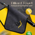 KONLLEN Billiards Cue Towel, 100% Cotton Black 8-Ball Pool Cue Cleaning Set with Maintenance Accessories