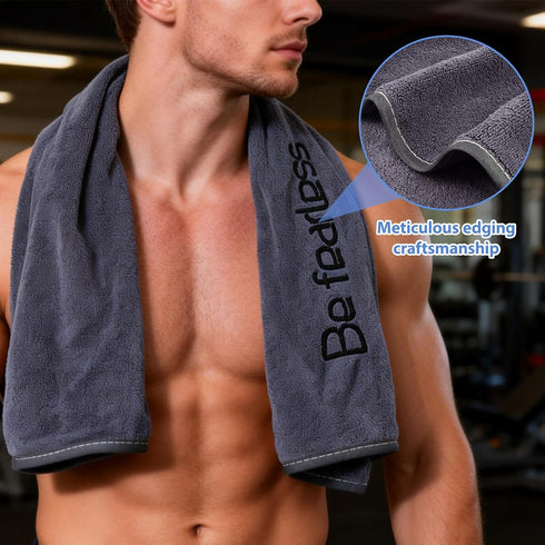 3 Pack 30 Inch 14 Inch, Puomue Microfiber Gym Towels, X Ultra Soft and Quick-Drying Towels for Fitness, Sports, Yoga