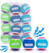 Nobleza 12 Pack Dog Tennis Balls - Durable Bouncy Floatable Squeaky Balls for Fetch & Exercise, 2.5in