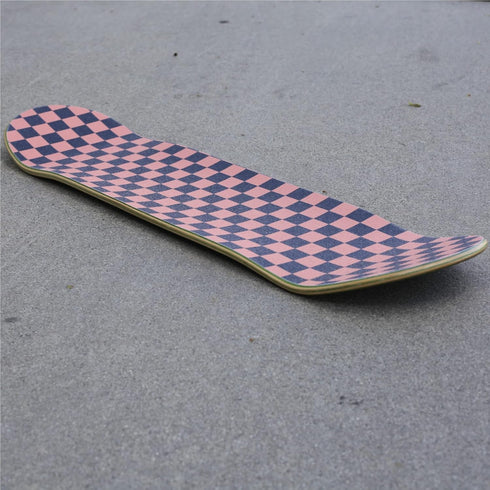 TURBO Orange Checkerboard Skateboard Grip Tape Sheet, 9 x 33 Inch