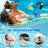 Hearprotek 2 Pairs Ear Plugs for Swimming, Reusable Custom-fit Swim Water Earplugs for Adults, Black