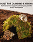 ORBIDYN 2PCS 43.52.2in 1.6in Hermit Crab Accessories Climbing Toys & Habitat Domes, Natural-Look Shelter Cave, Hermit