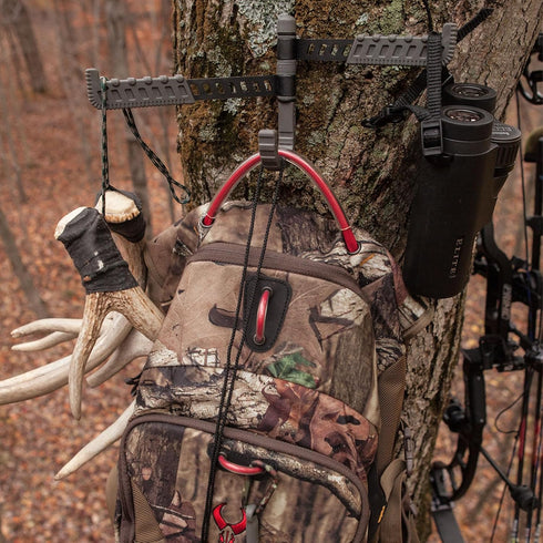 HAWK Tactical Trio Tree Hook, Durable Hunting Accessories Hanger with 2 Rotating Arms & 1 J-Hook