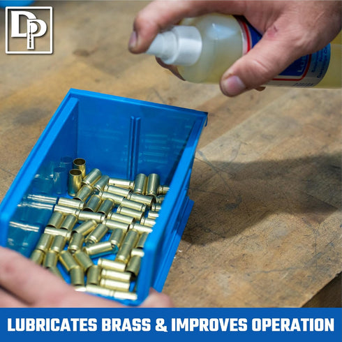 8 oz Dillon Precision Case Lubricant Non-Aerosol Spray for Brass Cases | Lanolin-Based Formula for Smooth Sizing
