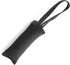 Dingo Gear Tug Toy for Dog Training, Agility Tug of War, French Linen Dog Bumper with Handle, 11" black