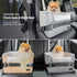 25lbs PETSFIT Dog Booster Car Seat, Waterproof PU Leather Dog Car Seats for Small Dogs with Patent Safe Buckles