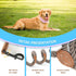 Mile High Life Short Dog Leash - Braided Cotton Rope with Leather Tailor Tip, 18 Inch Heavy Duty Metal Clasp Wedding