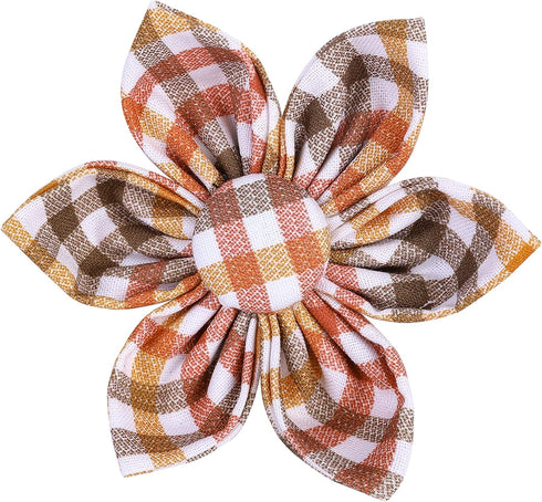 Elegant Little Tail Flower Dog Collar, Adjustable Fall Pet Collar with Flower Gift for Medium Dogs