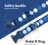 Mile High Life Nylon Puppy Dog Collar with Cute Patterns for Small/Medium/Large Dogs (A-Blue Dots, Small Neck 11"-15")