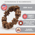 Nylabone Textured Ring Power Chew Toy for Small Dogs, Durable Chew Bones for Aggressive Chewers, Small