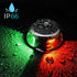 Young Marine Stainless Steel Deck Mount, Bi-Color Bow Light Red and Green LED for Boat Pontoon Yacht