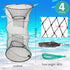 4 Pack 49 12 24 Inch Zopeal Fishing Bait Trap Crab Trap Minnow Trap Crawfish Trap Lobster Trap Crayfish Shrimp Trap Net