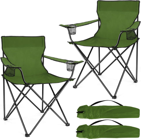 Joyfair Portable Camping Chair, Outdoor Lawn Folding Chairs for Adults, Heavy Duty