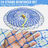Synceduo 50ft Crab Ring Trap Collapsible Fishing Hoop Net Pots for Crabbing Bait Traps for Blue Crabs Dungeness
