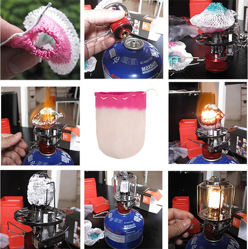 Propane Lantern Mantles - U Shape Mantles for Gas Lamp Oil Gas Lantern Covers for Outdoor Camping & Emergency Lighting