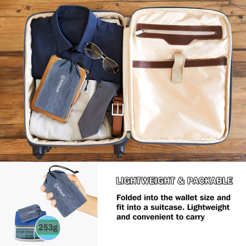 ZOMAKE Ultra Lightweight Packable Backpack 18L, Small Water Resistant Folding Daypack for Travel (Navy Blue)