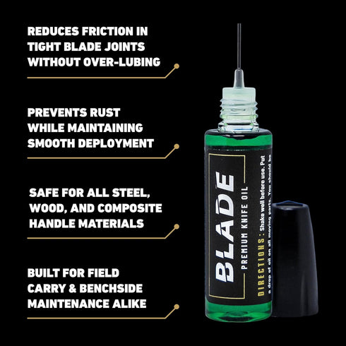 for Knife Pivot Mechanism - Use with EDC, Hunting, Fishing, Multi-Tools & Garden Instruments - Compact Knife Lubricant
