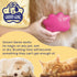 Small 4" Dog Pet Hair Massaging Brush Grooming Tool for Cats and Dogs, Long or Short Hair (Raspberry Pink)