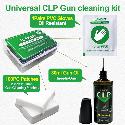 (4 oz 1 oz Universal CLP Gun Lubrication Spray & Needle),Multi-Purpose Gun Cleaner, Oil Cleaning Kit,All in One