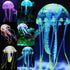 Uniclife 6 Pcs Glowing Jellyfish Ornament Decoration for Fish Tank Aquarium
