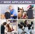 Chumia 8 Pcs Bulk Microfiber Towels for Drying Dogs, Absorbent Pet Bathing Supplies (40 x 24 Inch, Gray)