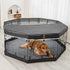 24 Inch 8 PJYuCien Dog Playpen Bottom Pad, Fits Panels Regular Octagon Metal Exercise Pet Pen, Elastic Buckles