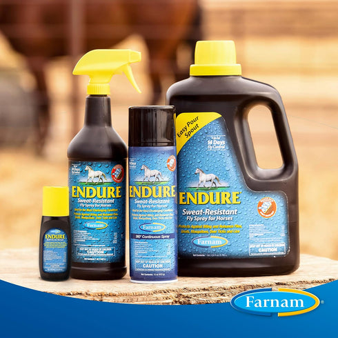 Farnam Endure Roll-On Fly Repellent for Horses, 3 Ounces, for Sensitive Areas