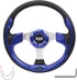 Golf Cart Steering Wheel for EZGO, YAMAHA and Club Car Precedent, Most Golf Carts Blue