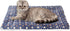 FJWYSANGU Pet Blanket, Premium Fluffy Flannel Cushion Soft and Warm Mat for Small Dogs Cats (Blue Stars)
