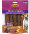 Cadet Gourmet Triple Chews Pork Hide, Sweet Potato, & Duck Dog Treats, Healthy for Small & Large Dogs