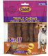 Cadet Gourmet Triple Chews Pork Hide, Sweet Potato, & Duck Dog Treats, Healthy for Small & Large Dogs