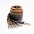 Genuine Oiled Leather Dog Leash, 5 ft for Medium & Small Dogs, Leather Leashes for Large Breeds, Black + 4 Colors