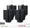 ALEGI 4pcs Large Aquarium Sponge Filter with Suction Cups, Check Valves for