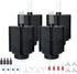 ALEGI 4pcs Large Aquarium Sponge Filter with Suction Cups, Check Valves for