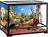 AWERT 48x18 inches Reptile Habitat Background Stone Blue Sky Oasis Cactus Sun and Desert Terrarium Background Polyester Background