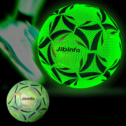 Light Up Soccer Ball Size 4, Glow in The Dark Soccer Ball for Day&Night Games and Training Gifts