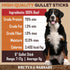 Gullet Sticks for Dogs, All Natural Single Ingredient Beef Jerky Chews, Healthy Beef Gullet Sticks