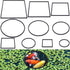 PAGOW 10pcs Fish Feeding Rings Set - Floating Aquarium Plant Corral, Round & Square Fish Feeder Rings
