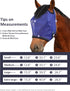 Harrison Howard UV-Blocking Mesh Fly Mask for Horses - Deep Navy, Size L