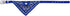 Crystal Studded Blue Bandana Pet Accessory - Hypoallergenic Polyester for Small Dogs, Cute Accessories