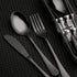 Portable 4pcs Utensils Set with Case, Stainless Steel Reusable Silverware for Lunch, Camping, School, Travel (Grey).