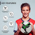 Footy Size 5 Soccer Ball - Hand Stitched Leather with Pump, Professional Youth Training Ball